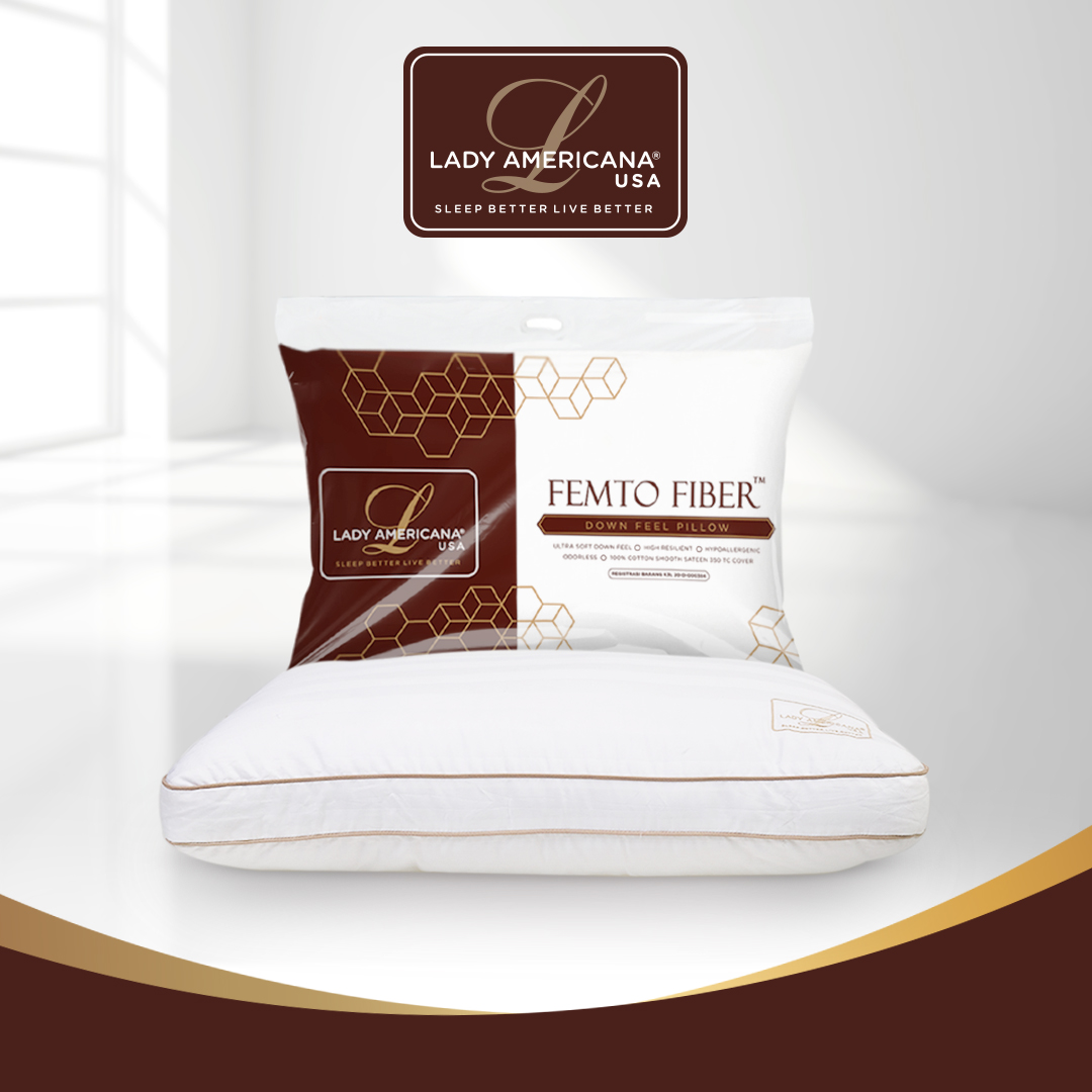 Lady Americana® Bantal Femto Soft Fiber Bulu Angsa (Goose Down)