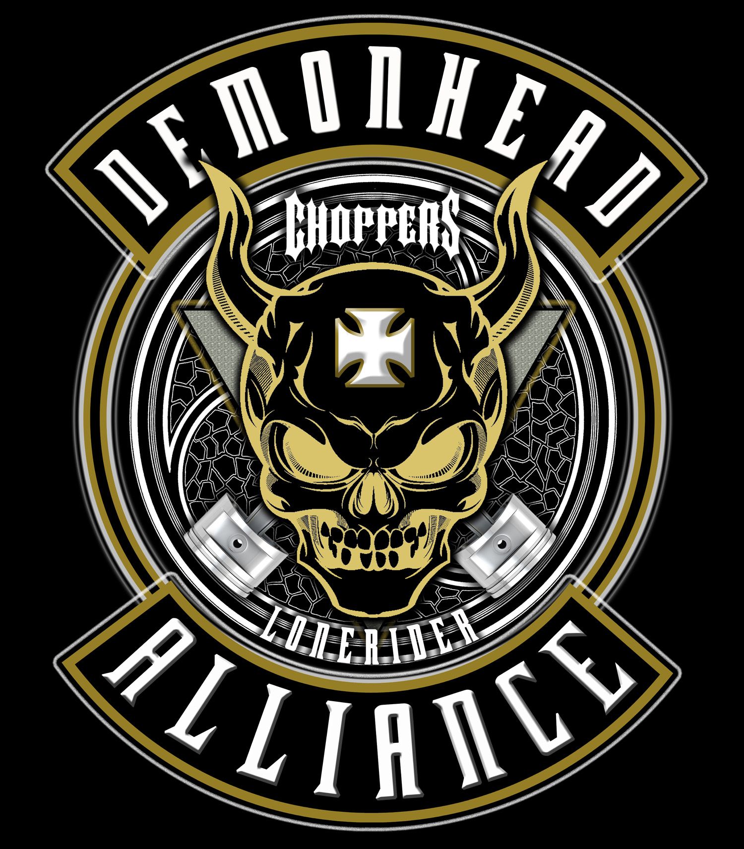 Sablon Custom Satuan Murah Tinggal Setrika Print DTF - DEMONHEAD