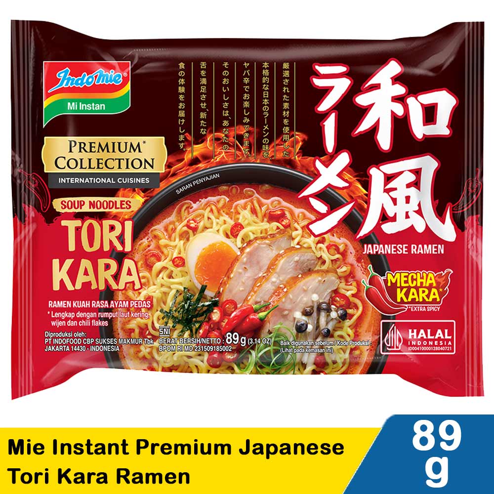 Mì xào khô Indomie ramen súp gà cay