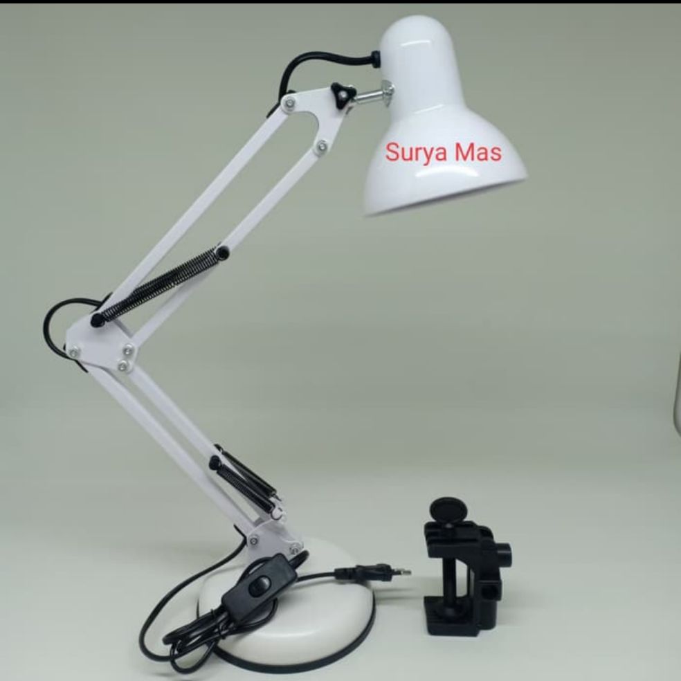 lampu belajar arsitek / lampu kerja arsitek / lampu meja jepit