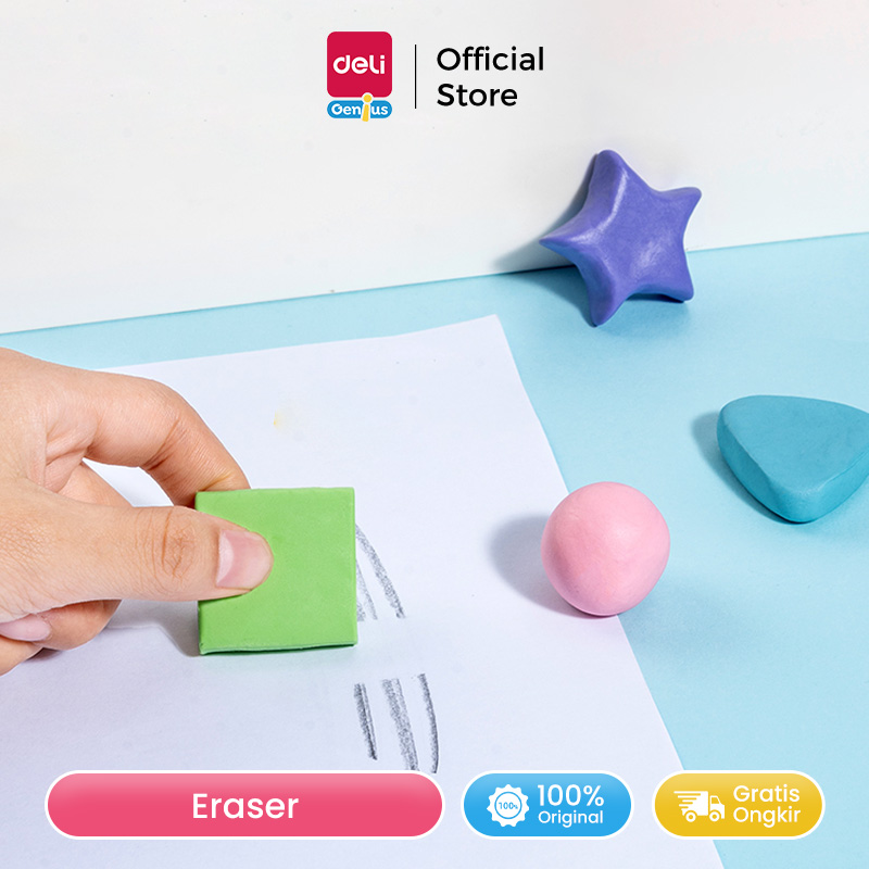 Deli Penghapus Elastis / Kneadble Eraser Slime dapat dibentuk VP176