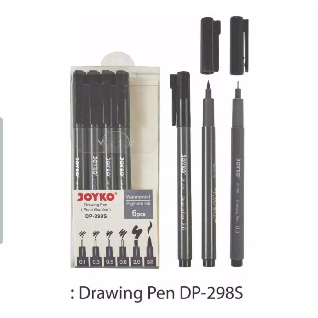 Drawing Pen Set Joyko DP-298S (isi 6 pcs)