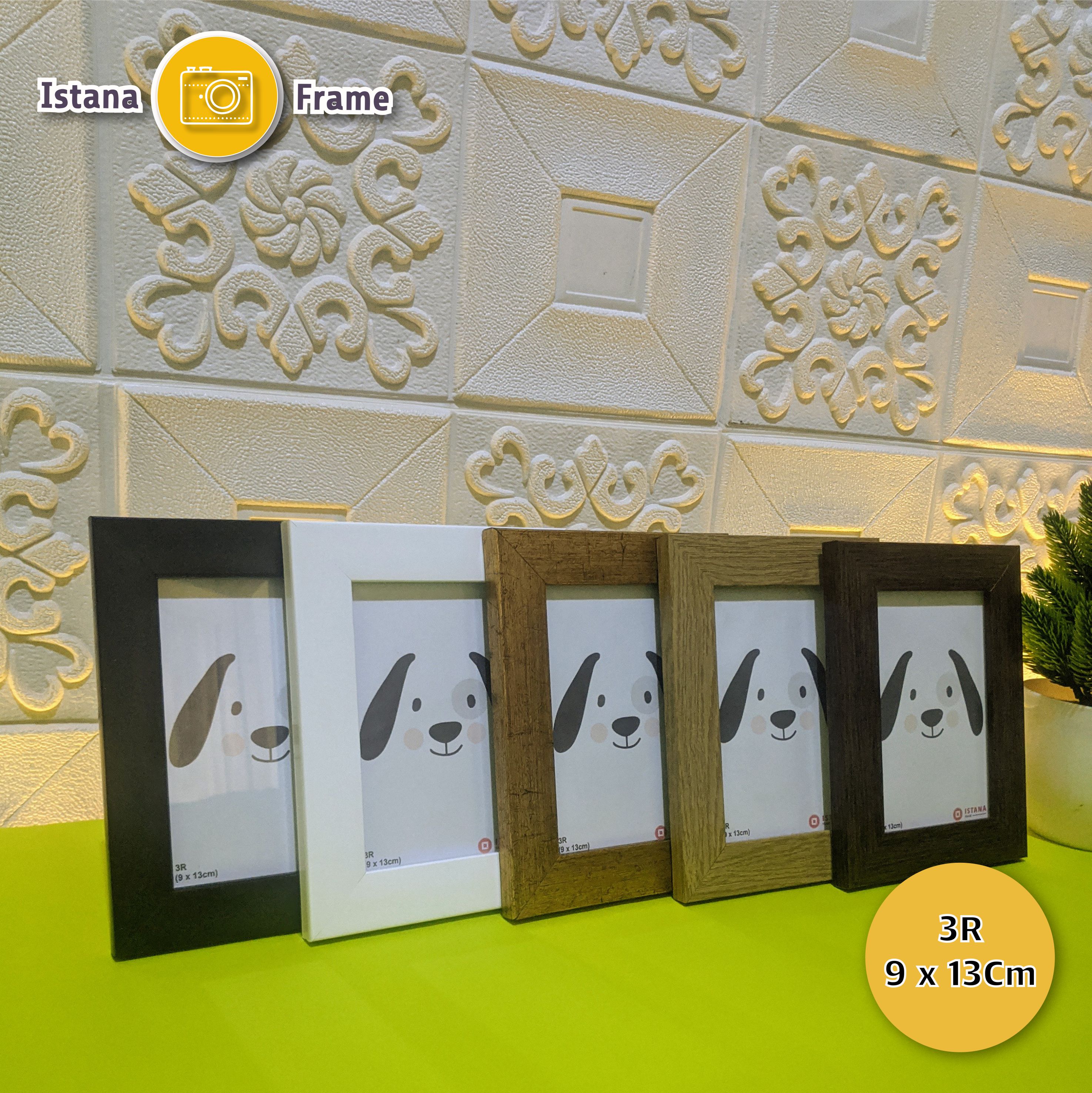 Bingkai Pigura Foto 3R (9 x 13 Cm) Minimali sudah Pakai Kaca Grosir Murah