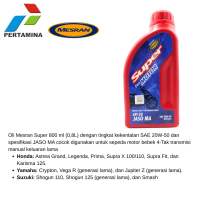 Oli Mesran Motor 20W50 800 ml Pelumas Pertamina khusus untuk motor bebek dan sport 4 tak