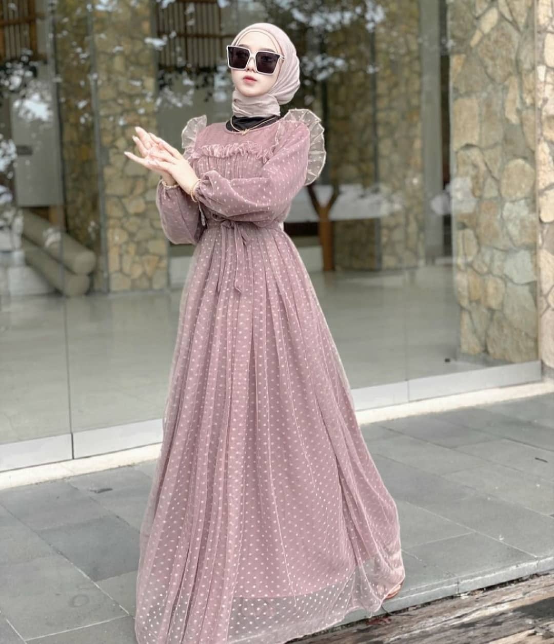 Baju Muslim Modern MARBELA DRESS MC Bahan IMPORT BRUKAT DOTY FULL PURING Baju Gamis Remaja Gamis Wanita Gamis Remaja Terbaru 2021 Kekinian BEST SELLER