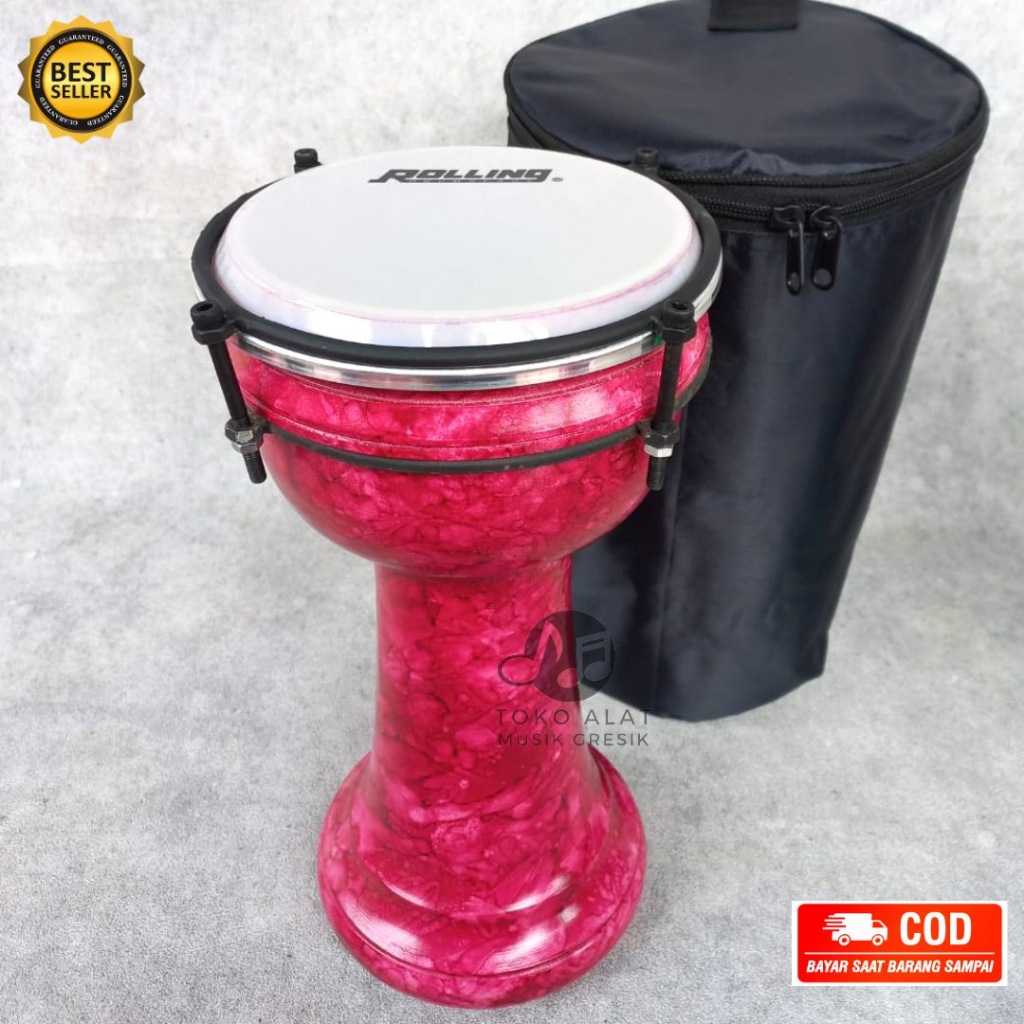 Dumbuk marawis ukuran 6 inch alat musik tradisonal