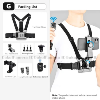 Chest Strap HP Vlog Smartphone Body Clamp Motovlog Holder HP Tali Dada Handphone & Camera Vlogger