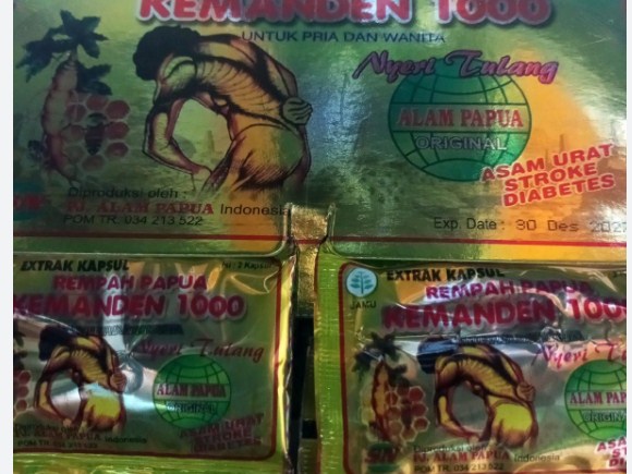 JamuKemanden1000 Isi20sacet - Kapsul Asam Urat Nyeri Tulang dan Pegal Linu
