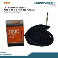 CST Tube Ban Dalam Sepeda 700 x 35/43C 60mm FV Road Bike/Gravel/Hybrid