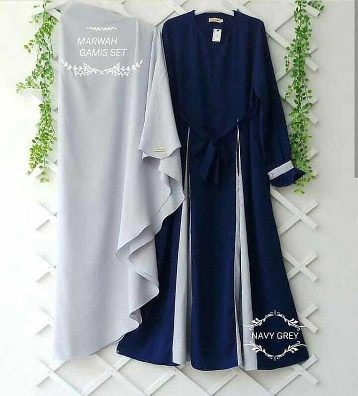Baju Muslim Modern MARWAH SYARI Bahan MOSSCRAPE Dapat GAMIS + KHIMAR Gamis Syari Set Khimar Terbaru 2021 Gamis Syari Remaja Simple Gamis Syar’i Wanita Jumbo BEST SELLER
