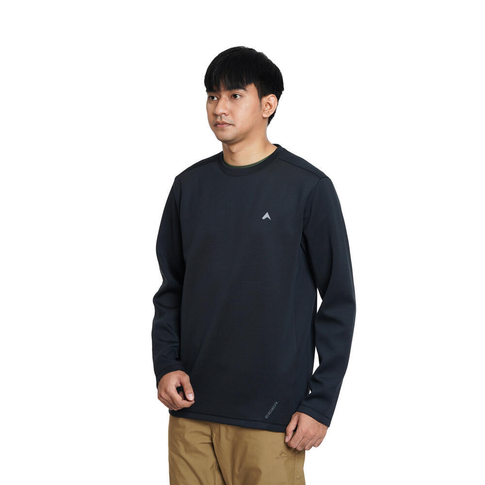 910009507 STRATO CREWNECK LS - BLK