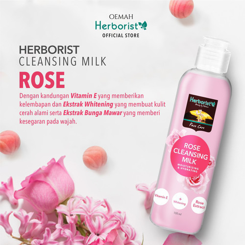 HERBORIST Rose Water & Cleansing Milk | Sleeping Mask | Facial Wash | air mawar herboris