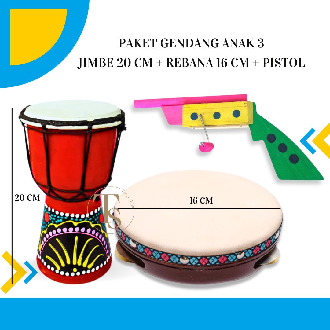 Alat Musik Rebana anak satu paket