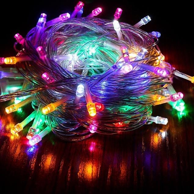 Barangunik2021 - Lampu Tumblr Anggur Natal Bulat Bola RGB 5 Meter LED Twinkle Light/lampu led tumblr Rainbow dekorasi Lampu pohon Natal