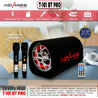 Advance speaker bluetooth full bass T-101BT PRO speaker bluetooth subwoofer bass speaker boombox portabel spiker bluetooth free mic speaker bluetooth karaoke Garansi Resmi 1 Tahun