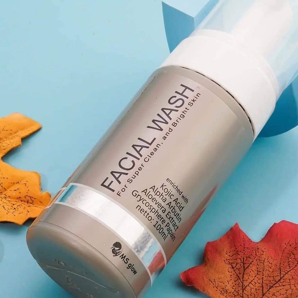 FACIAL WASH MS GLOW 100% ORIGINAL/ SABUN CUCI MUKA MS GLOW BPOM AMAN BUMIL DAN BUSUI KEMASAN BARU