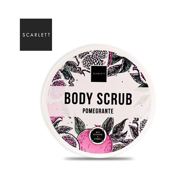 SCARLETT Whitening BODY SCRUB Pomegranate 250 gr / Lulur / Scrub Tubuh