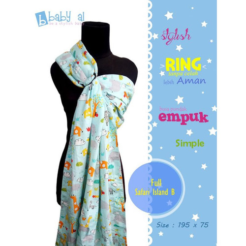 Baby Al Gendongan Ring Sling - Gendongan Bayi Kain Panjang - Aneka Motif