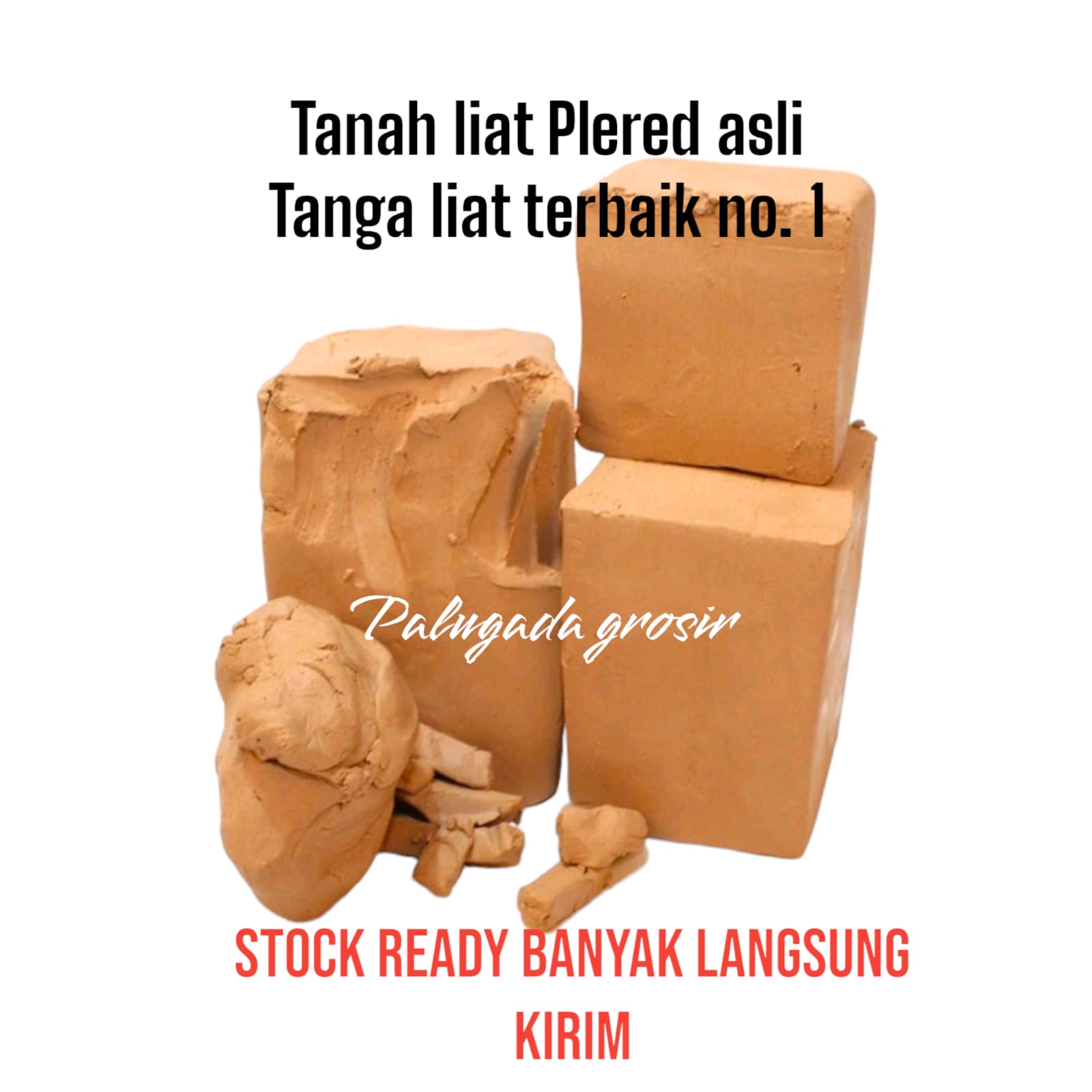 Tanah Liat PLERED Kualitas SUPER CLAY 1 KG - Prakarya/Kerajinan Keramik