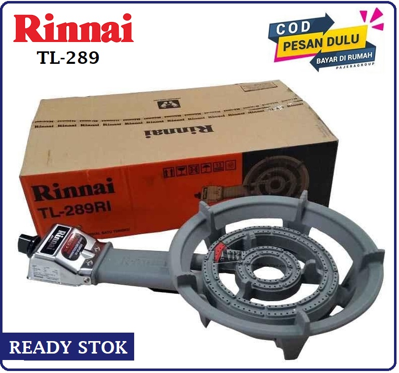 Kompor Gas Rinnai TL-289 RI Kompor Cor Kompor Gas Komersial 1 Tungku Bergaransi Resmi