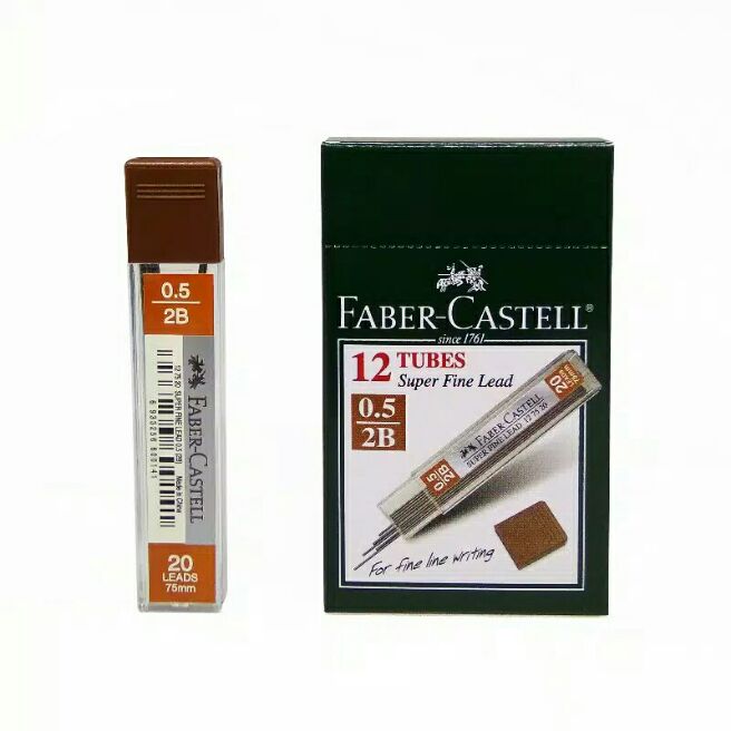 Lead Superfine 2B 05mm / Isi Pensil Mekanik 05 2B Faber Castell