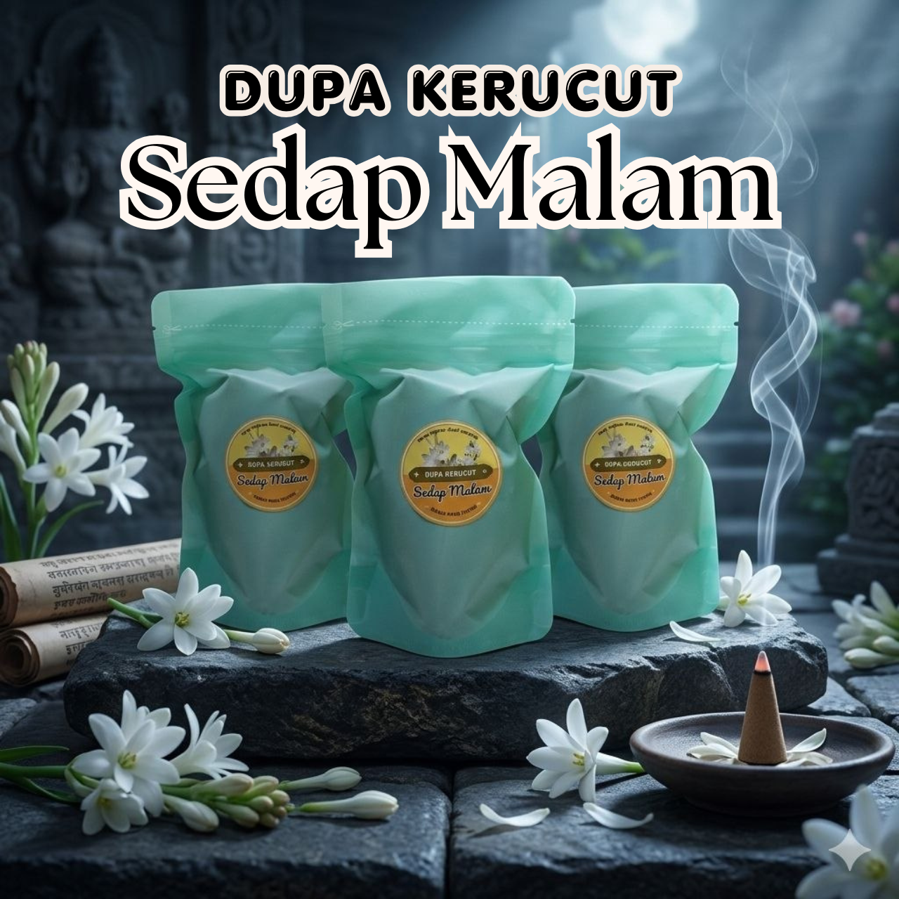 Dupa Wangi Penarik Rejeki Buhur Arab Tahan Lama Gaharu Kerucut isi 50 Menyan Super Pengharum Ruangan Dufaa Bakar