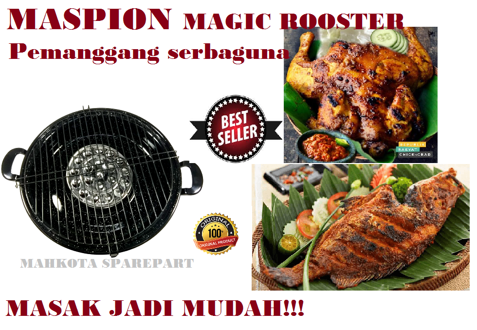 MAGIC ROASTER GRILL Alat Panggangan Serbaguna 34CM magic roaster grill alat panggangan serbaguna 34cm
