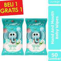 Yunikon - Tisu Basah Hand & Mouth Baby Wipes buy 1 get 1 [50’s+50’s]