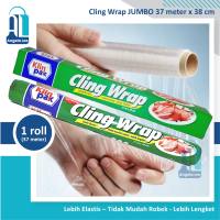 Klinpak Cling Wrap Reguler 30m x 30cmJumbo 37m x 38cm Box / Refill Plastik Segel makanan