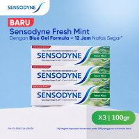 Sensodyne Toothpaste Pasta Gigi Sensitif Nafas Segar Fresh Mint 3x100gr [TRIPLEPACK]