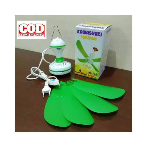 MinMin Store (COD) Kawashuki Helifan Kipas Angin Gantung 15Watt - Kipas Angin Gantung 15Watt - Ki...