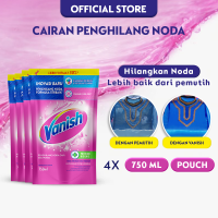 [Paket isi 4] Vanish Pink Liquid Pembersih Noda 750ml