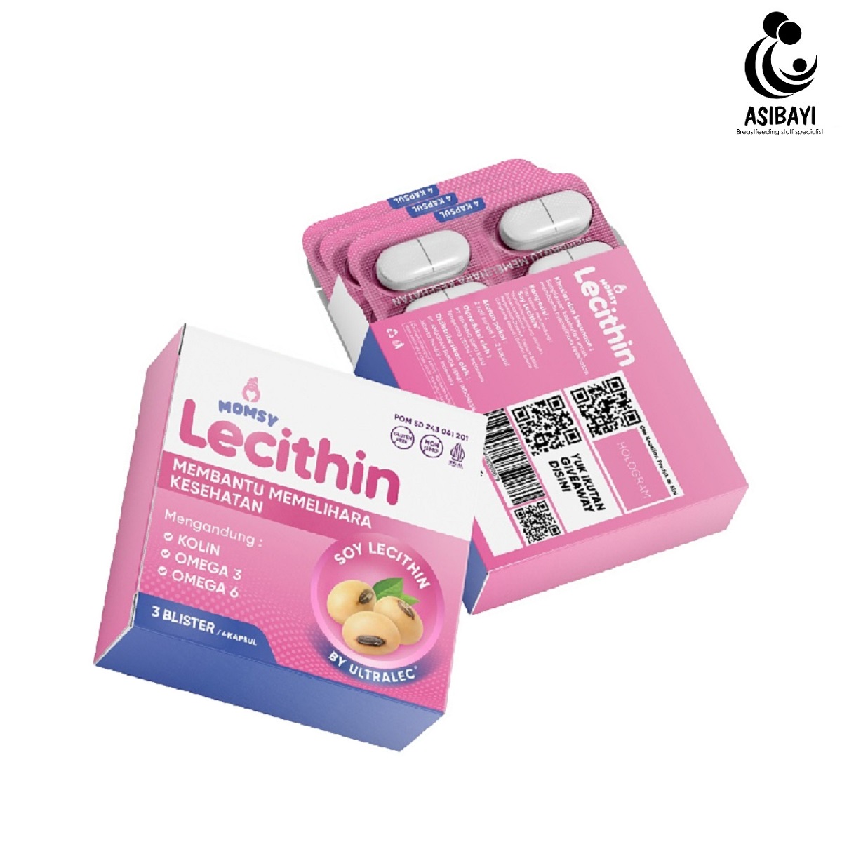 Momsy Lecithin Ultralec Soy Lesitin BPOM Halal MUI Membantu Meredakan ASI Tersumbat Mastitis