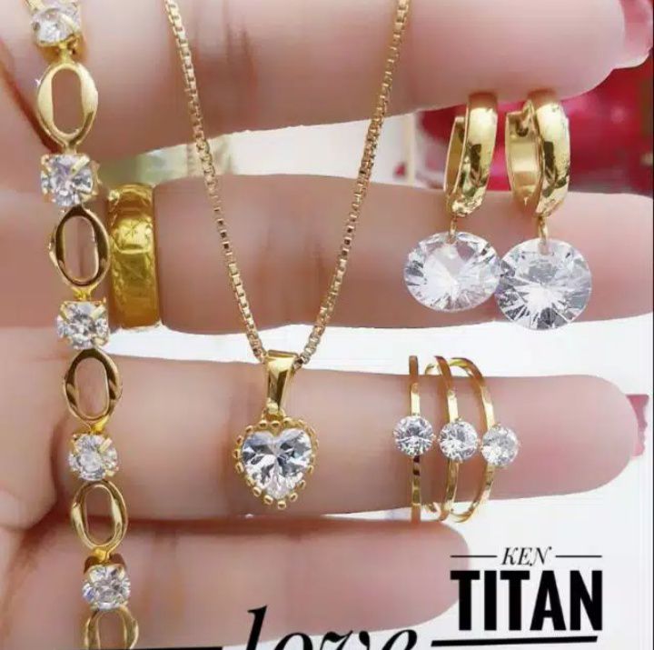 Set Perhiasan Permata Lengkap / Lova Accesories set perhiasan permata / lova accesories