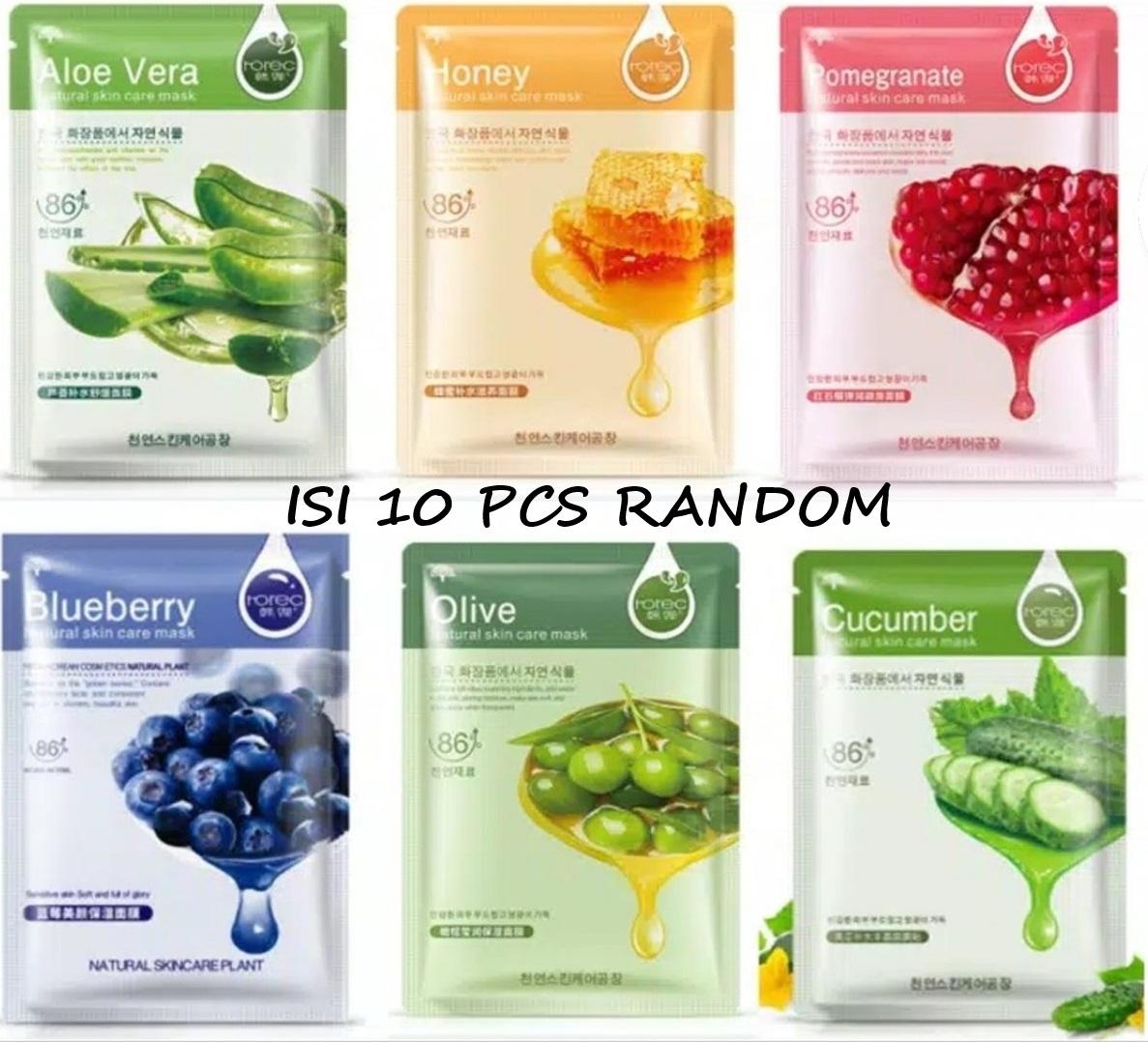 Isi 10 Pcs RANDOM Termurah !!! Masker Wajah Putih dan Glowing RANDOM / Masker Muka Original Murah...