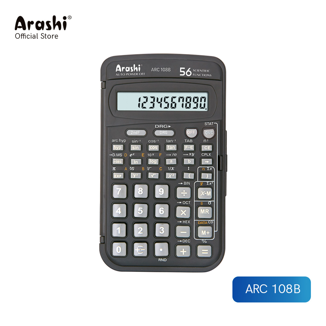Arashi Kalkulator ARC 108B / 10 Digit / Scientific Calculator