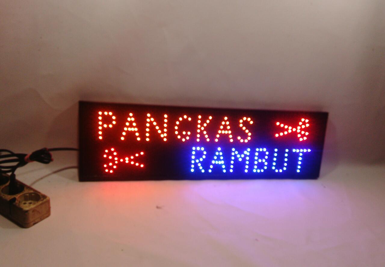 tulisan lampu led sign pangkas rambut kedip2 kelip2 tulisan lampu led sign pangkas rambut kedip2 kelip2