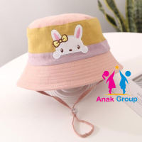 topi bucket anak perempuan hello kitty dan beruang lucu usia 1bulan - 8  tahun