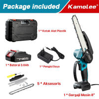 [COD🎉 + Spot✅ + Dikirim Dalam 24jam🚚] Kamolee 4/6 Inch Cordless Electric Saw 1200w Mini Chainsaw Pruning Lithium Battery Woodworking Tool One-handed Carpentry Pruning Garden Tool [Local Supplier Warranty🐱]
