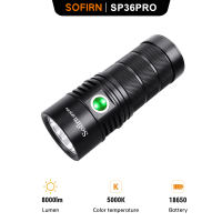 Sofirn SP36 Pro 8000lm Senter LED Kuat 4*SST40 5V 3A USB C Lampu LED 18650 Isi Ulang Anduril 2.0