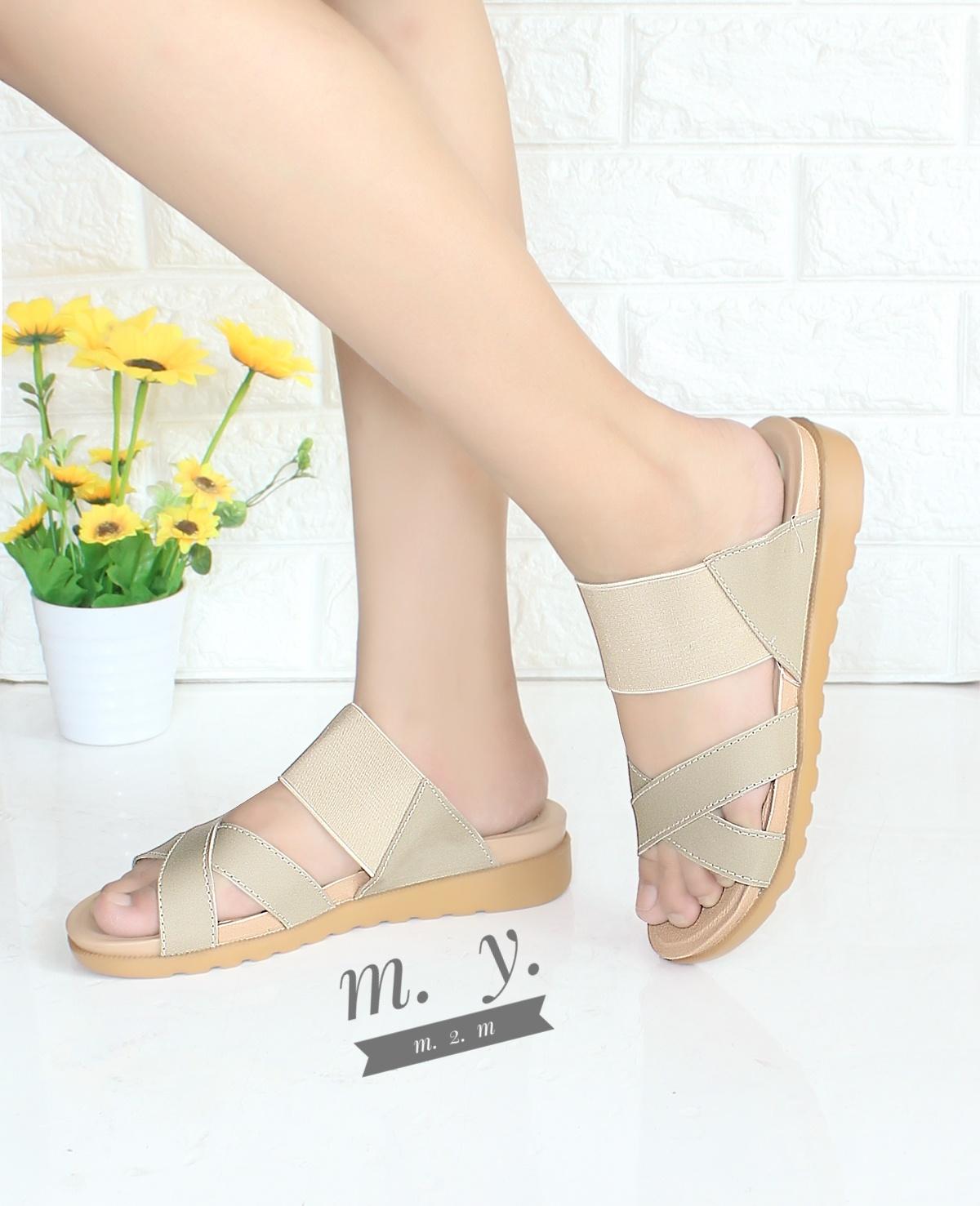 Review Arlaine Ebony Kokop Flat Sandal  Spesifikasi Lengkap 