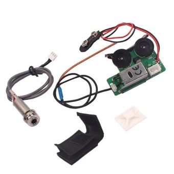 BolehDeals Under Saddle Piezo Pickup EQ Preamp System 2 Band for Acoustic Guitar - intl