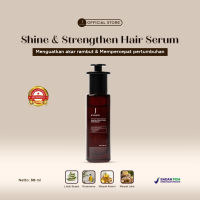 Jevarine Shine & Strengthen Hair Serum 1PCS - Memperkuat Akar Rambut & Mempercepat Pertumbuhan Rambut With Rosemarry  Aloevera  Ginger Oil & Candle Nut