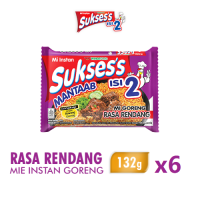 [Paket isi 6] SUKSESS Mie Instan Goreng Rendang 132g