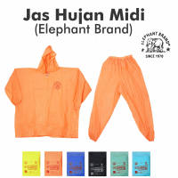 Jas hujan  Mantel Stelan MiDi Elephant Brand /Jas hujan baju celana dewasa  (gajah)