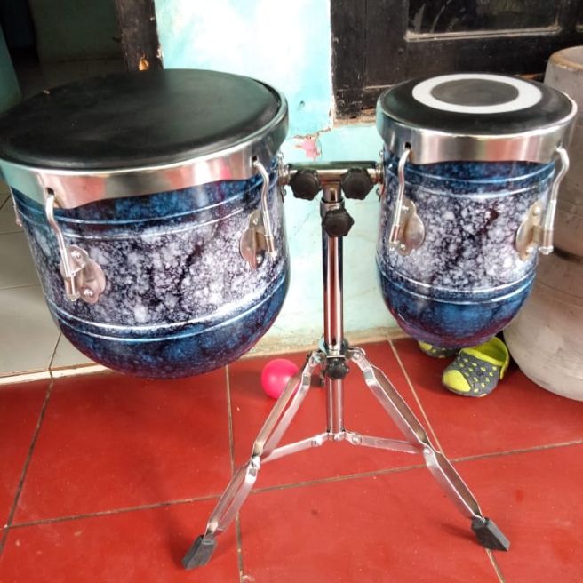 ketipung kendang dangdut cat moti marmer plus stand