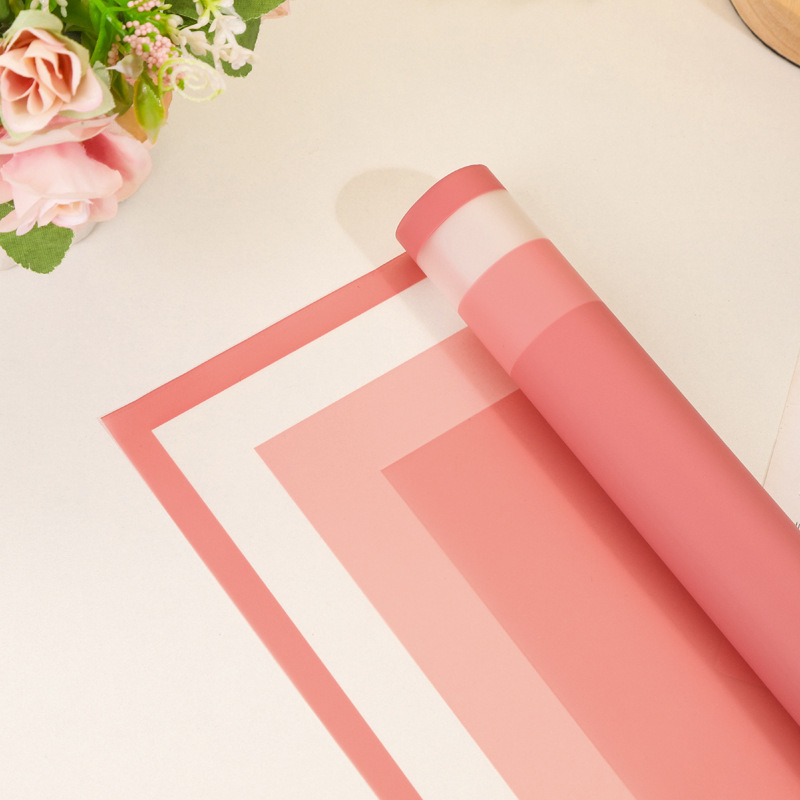 Kertas Cellophane Plastik Buket Bunga List Warna Plastik Frame Flower Wrapping Paper KB6110