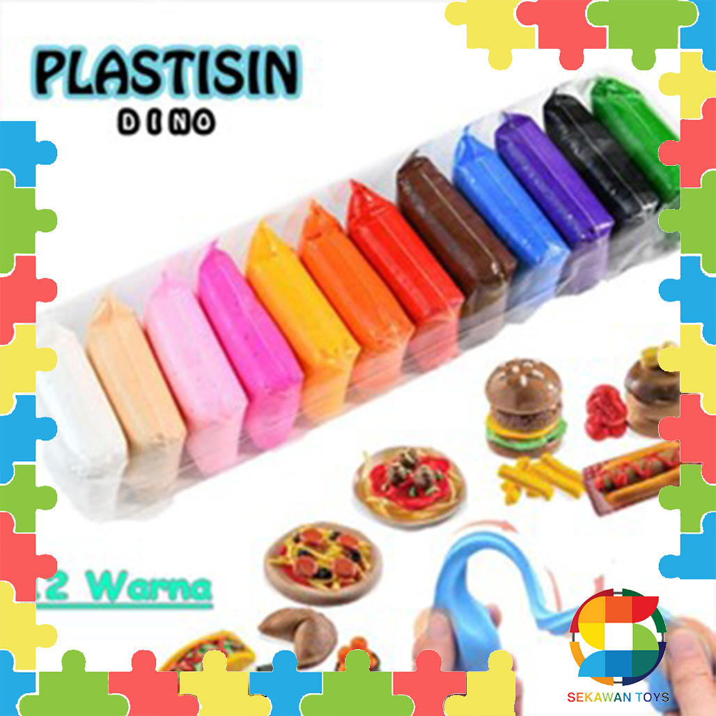 Mainan Plastisin 12 Warna / Plastisin Tidak Beracun YL1
