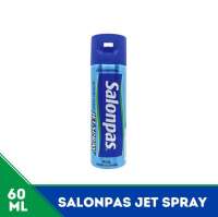 SALONPAS JET SPRAY Isi 60mL cocok untuk forsir otot dan radang yang terjadi Cepat bekerja langsung bantu redakan nyeri Sudah BPOM