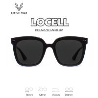 Gentle Fawn Kacamata Sunglasses Hitam Anti Silau 400 Polarized Bentuk Korean Style Pria Wanita Fashionable Kotak Bahan Tr90 D17